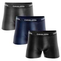 Kit 3 Cuecas Boxer Cavalera Sem Costura Poliamida Original