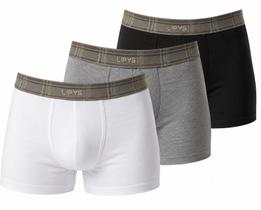 Kit 3 Cuecas Boxer Cotton Lisa Lipys - Ref405 Tamanho:PCor:PretoGenero:Masculino Kit 3 Cuecas Boxer Cotton Lisa Lipys - Ref405 Tamanho:PCor:PretoGenero:Masculino