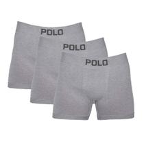 Kit 3 Cuecas Boxer Cotton Polo 781 Algodão Sortido - POLO STAR