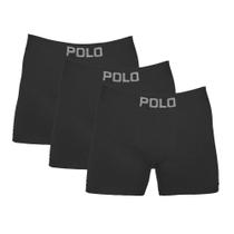 Kit 3 Cuecas Boxer Cotton Polo 781 Algodão Sortido