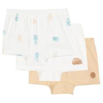 Kit 3 Cuecas Boxer Infantil Ursinho Nini & Bambini Kit 3 Cuecas Boxer Infantil Ursinho Nini & Bambini