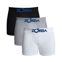 Kit 3 Cuecas Boxer Infantil Zorba Algodão Sem Costura 678