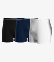 Kit 3 Cuecas Boxer Lisa De Poliamida Diametro Unica