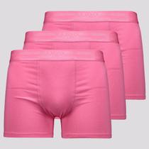 Kit 3 Cuecas Boxer Lupo Elastic Soft Pink Kit 3 Cuecas Boxer Lupo Elastic Soft Pink