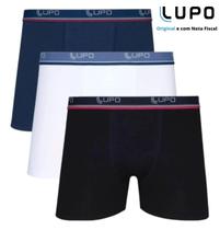 Kit 3 Cuecas Boxer Lupo Em Algodão Masculina Cotton Original