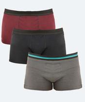 Kit 3 Cuecas Boxer Masculina MR-24028 Kit 3 Cuecas Boxer Masculina MR-24028