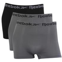Kit 3 Cuecas Boxer Masculina Reebok Classic Microfibra Lisa