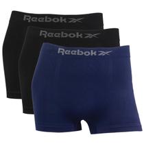 Kit 3 Cuecas Boxer Masculina Reebok Classic Microfibra Lisa