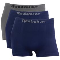 Kit 3 Cuecas Boxer Masculina Reebok Classic Microfibra Lisa