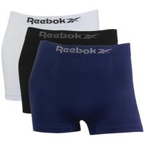 Kit 3 Cuecas Boxer Masculina Sem Costura Reebok Microfibra