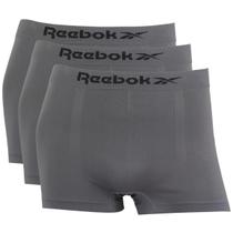 Kit 3 Cuecas Boxer Masculina Sem Costura Reebok Microfibra