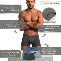 Kit 3 Cuecas Boxer Masculinas Confortáveis Premium Original de Alta Qualidade Kit 3 Cuecas Boxer Masculinas Confortáveis Premium Original de Alta Qualidade