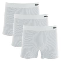 Kit 3 Cuecas Boxer Mash Microfibra Risca de Giz 045.00
