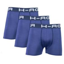 Kit 3 Cuecas Boxer Microfibra Adulto Conforto Kit 3 Cuecas Boxer Microfibra Adulto Conforto