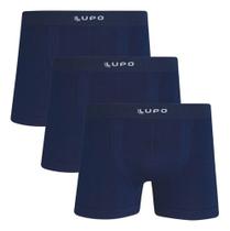 Kit 3 Cuecas Boxer Micromodal Sem Costura Lupo 661 Premium