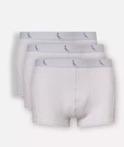 Kit 3 Cuecas Boxer Monocromatico Reserva Branco G