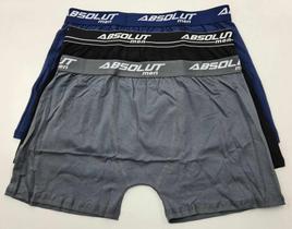 Kit 3 Cuecas Boxer Plus Size GG1 Algodão Morone 106