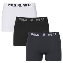 Kit 3 Cuecas Boxer Polo Wear Basic Infantil