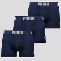 Kit 3 Cuecas Boxer Puma Seamless Basic I Marinho Kit 3 Cuecas Boxer Puma Seamless Basic I Marinho
