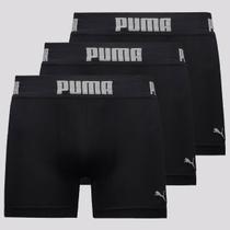 Kit 3 Cuecas Boxer Puma Seamless Preta