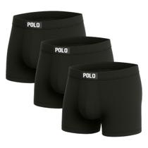Kit 3 Cuecas Boxer Viscose Premium Fibra de Bambu Conforto Extremo Toque Seda Gelado Polo Ice Box