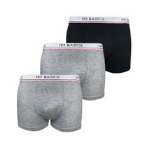 Kit 3 Cuecas Boxers Infantil Box Algodão Cotton Conforto