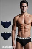 Kit 3 cuecas diamantes slip