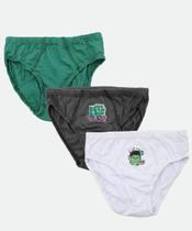 Kit 3 Cuecas Infantil Hulk Marvel Tam 2 a 12 Verde Kit 3 Cuecas Infantil Hulk Marvel Tam 2 a 12 Verde