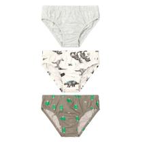 Kit 3 Cuecas Infantis Menino Em Malha Brandili
