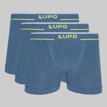 Kit 3 Cuecas Lupo Boxer Fio Texturizado Plus Size 17800