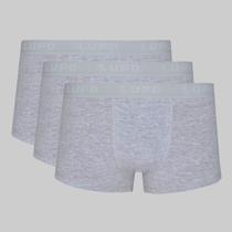 Kit 3 Cuecas Lupo Sunga Algodão com Elastano 00480-002 Cor:Cinza MesclaTamanho:GG