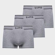 Kit 3 Cuecas Lupo Sunga Sem Costura Cinza Kit 3 Cuecas Lupo Sunga Sem Costura Cinza