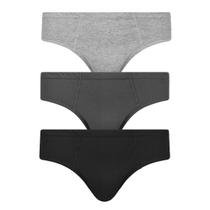 Kit 3 Cuecas Masculina Algodão Slip Tradicional Kit 3 Cuecas Masculina Algodão Slip Tradicional