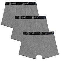 Kit 3 Cuecas Masculinas Boxer Cotton Basic Ecko Unltd Cinza