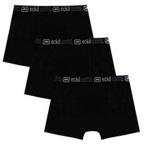 Kit 3 Cuecas Masculinas Boxer Cotton Basic Ecko Unltd Preto Kit 3 Cuecas Masculinas Boxer Cotton Basic Ecko Unltd Preto