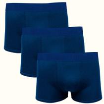 Kit 3 Cuecas Masculinas Boxer Cotton Basic Wilson Azul