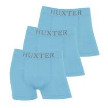 Kit 3 Cuecas Masculinas Boxer Microfibra Huxter Azul Kit 3 Cuecas Masculinas Boxer Microfibra Huxter Azul