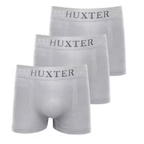 Kit 3 Cuecas Masculinas Boxer Microfibra Huxter Cinza Kit 3 Cuecas Masculinas Boxer Microfibra Huxter Cinza