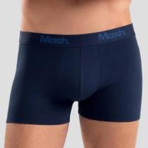 Kit 3 Cuecas Mash Boxer Cotton Azul e Cinza