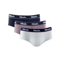 Kit 3 Cuecas Mash Slip Adulto Algodão Cotton 113.09