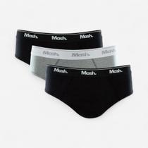 Kit 3 Cuecas Mash Slip Algodão Kit 3 Cuecas Mash Slip Algodão