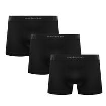 Kit 3 Cuecas Microfibra Boxer Box Modelo Sem Costura Infantil Menino