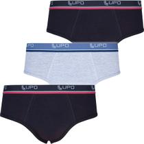 Kit 3 Cuecas Original Lupo Slip Cavada Confortável Masculina Em Algodão Atacado Adulto 524 Kit 3 Cuecas Original Lupo Slip Cavada Confortável Masculina Em Algodão Atacado Adulto 524