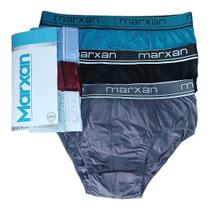 Kit 3 Cuecas Plus-Size GG1 ao GG4 100% Algodão Marxan Cor:SortidaTamanho:G4 Kit 3 Cuecas Plus-Size GG1 ao GG4 100% Algodão Marxan Cor:SortidaTamanho:G4