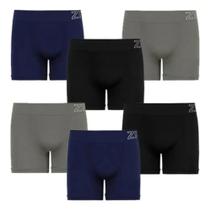 Kit 3 Cuecas Plus Size Sem Costura Zeerucci Microfibra G3 Kit 3 Cuecas Plus Size Sem Costura Zeerucci Microfibra G3