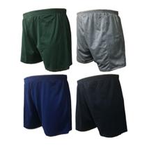 Kit 3 cuecas plus size tipo short samba-canção de pijama malha 100 algodão tamanhos extra grande