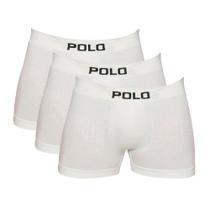 Kit 3 Cuecas Polo 781 Algodão Boxer Sem Costura - Sortido