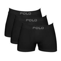 Kit 3 Cuecas Polo 781 Algodão Boxer Sem Costura - Sortido