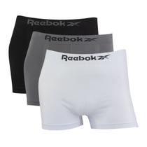 Kit 3 Cuecas Reebok Boxer Classic Microfibra Sortido