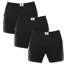 Kit 3 Cuecas samba canção 100% algodão com abertura Keeper
